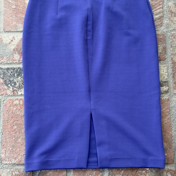 Express Strapless Blue Dress Sweetheart Midi Bodycon NWT Size S - Picture 7 of 8